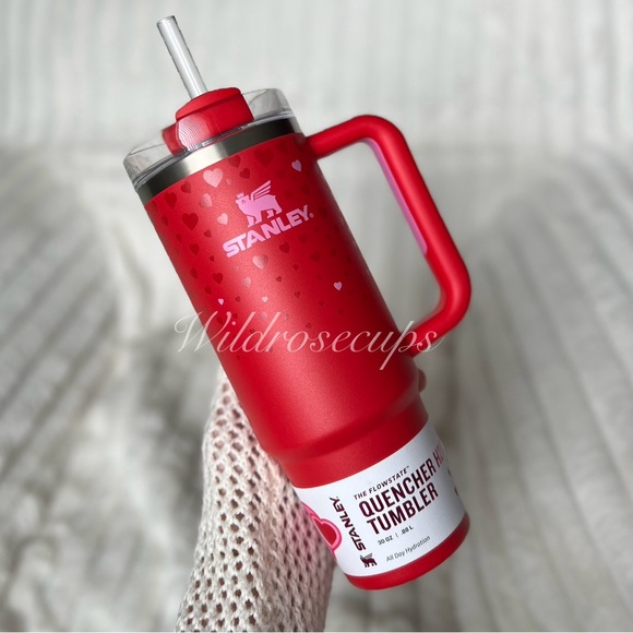 Stanley sweet hearts pink hearts Ruby hearts red hearts Valentine’s Day 30oz SET - Picture 3 of 6